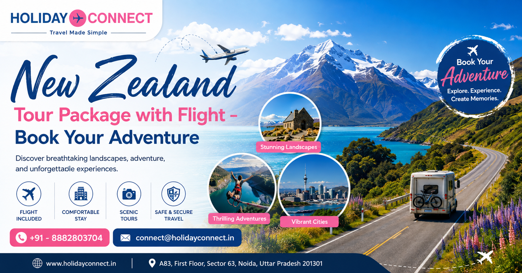 New Zealand Tour Package with Flight